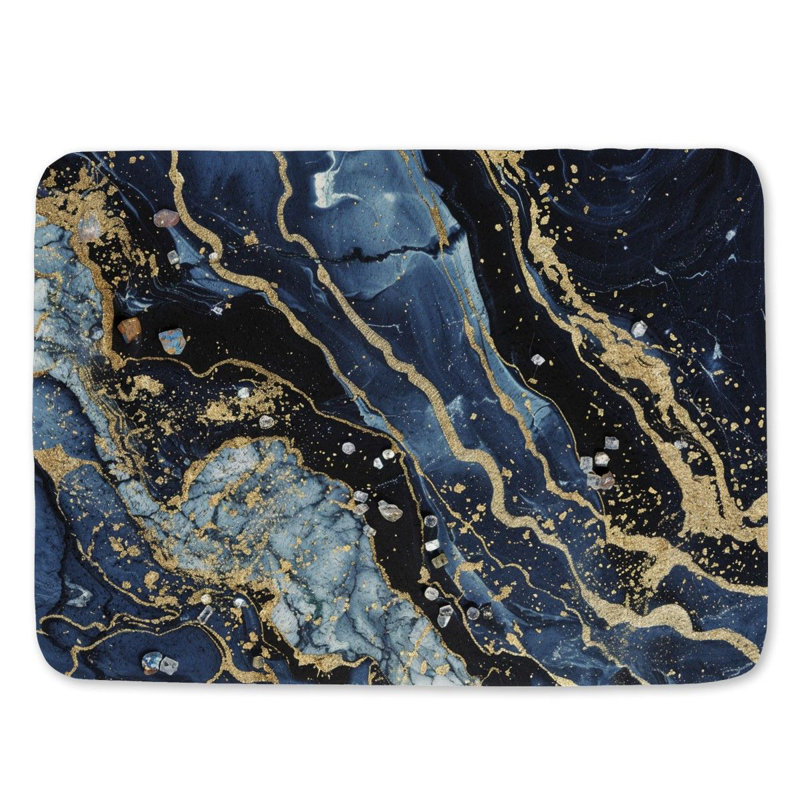 Tapis de bain en microfibre / microsuède, L 21 po x L 34 po