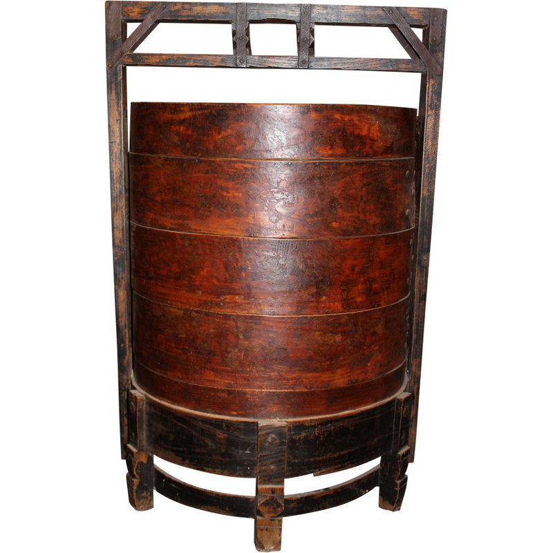 Asian Loft Solid Wood Decorative Basket