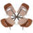 Aunnika 5-Piece Round Dining Set with Tempered Glass Table-307242859