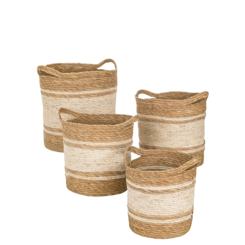 Ensemble de 4 paniers en osier 4 pièces