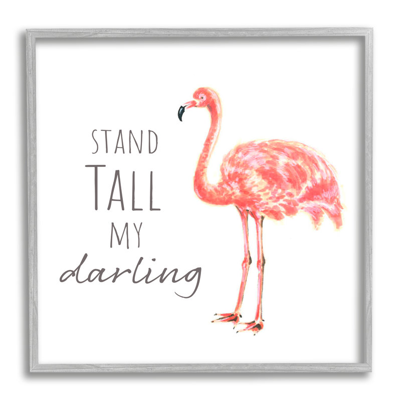 «Stand Tall My Darling Motivation» par - Art textuel, Estampe numérique Farmhouse, H 17 po x l 17 po