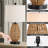Adone 22.5" Natural Rattan Bedside Table Lamp with Dual USB Ports and Touch Control