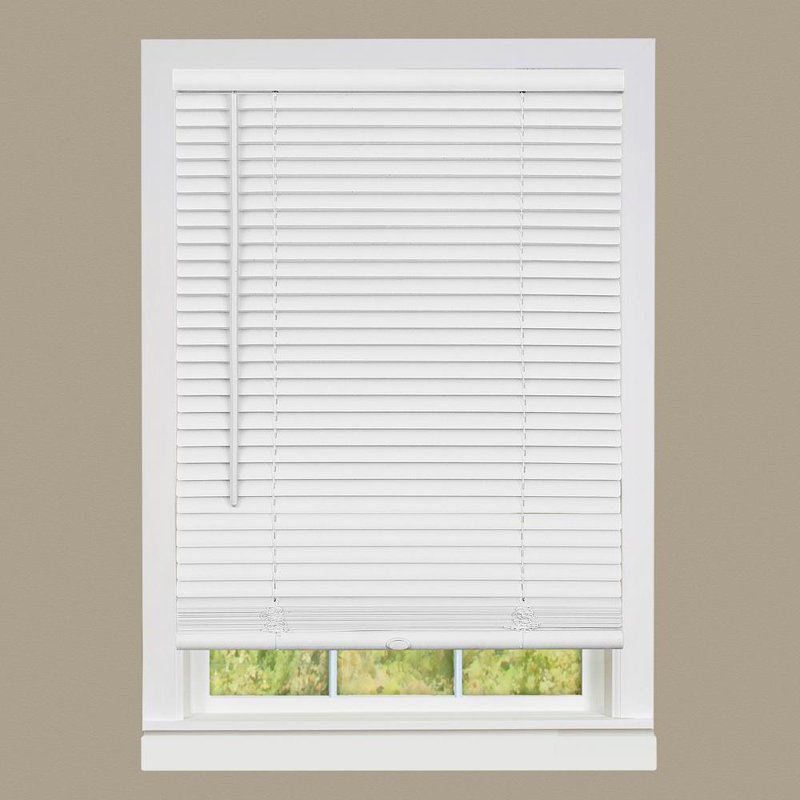 Store horizontal / vénitien en vinyle obscurcissant 1 po Deluxe, Blanc, l 72 po x L 64 po
