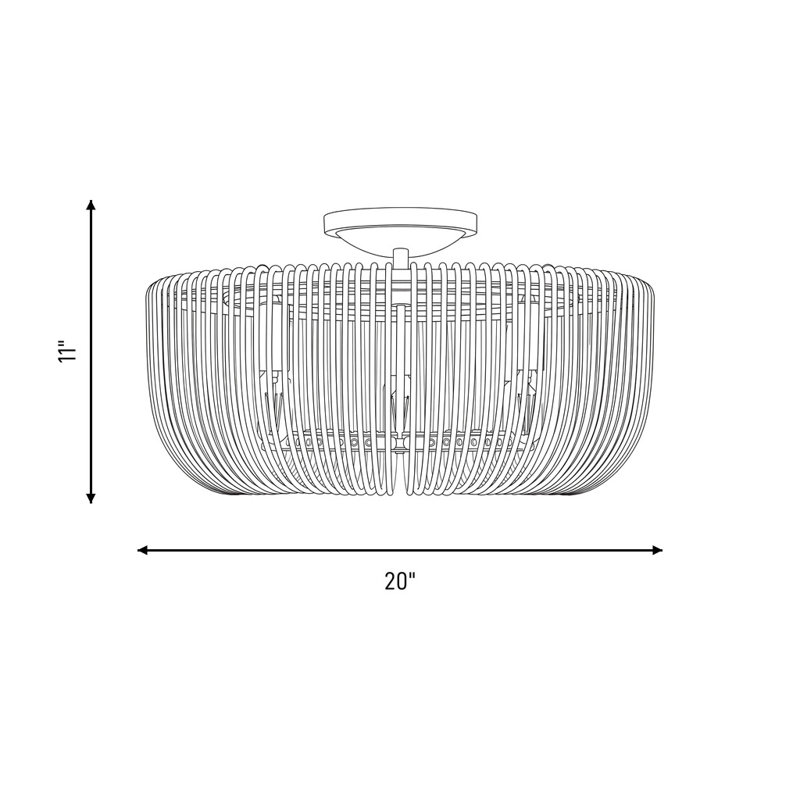 Nodes 4 - Light Flush Mount