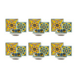 Trinacria 18 Piece Ceramic Dinnerware Set - Service for 6