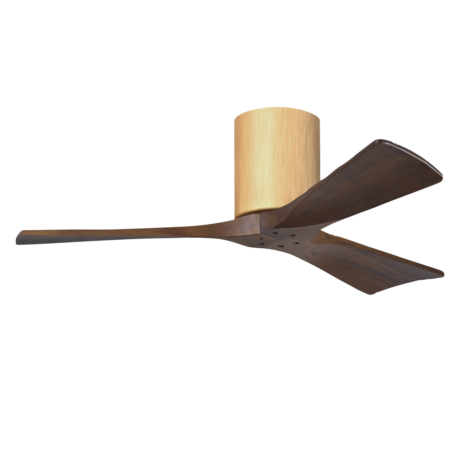 Olivier 3 Blade Ceiling Fan, Walnut Tone, Light Maple, 42"