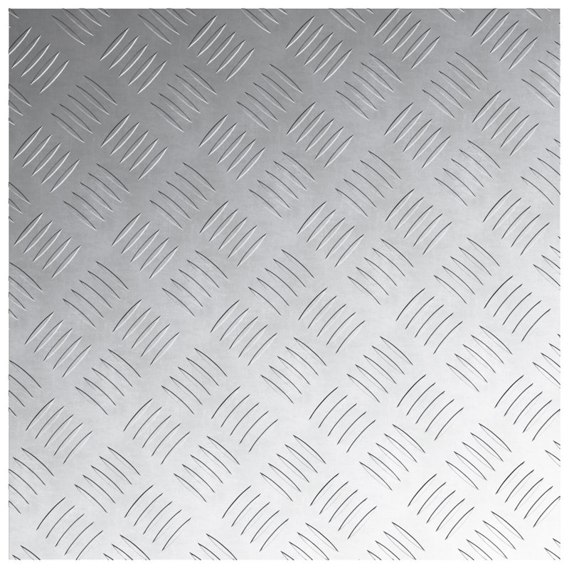 Metal Anti-Slip Stair Treads, Silver, Square 50cm