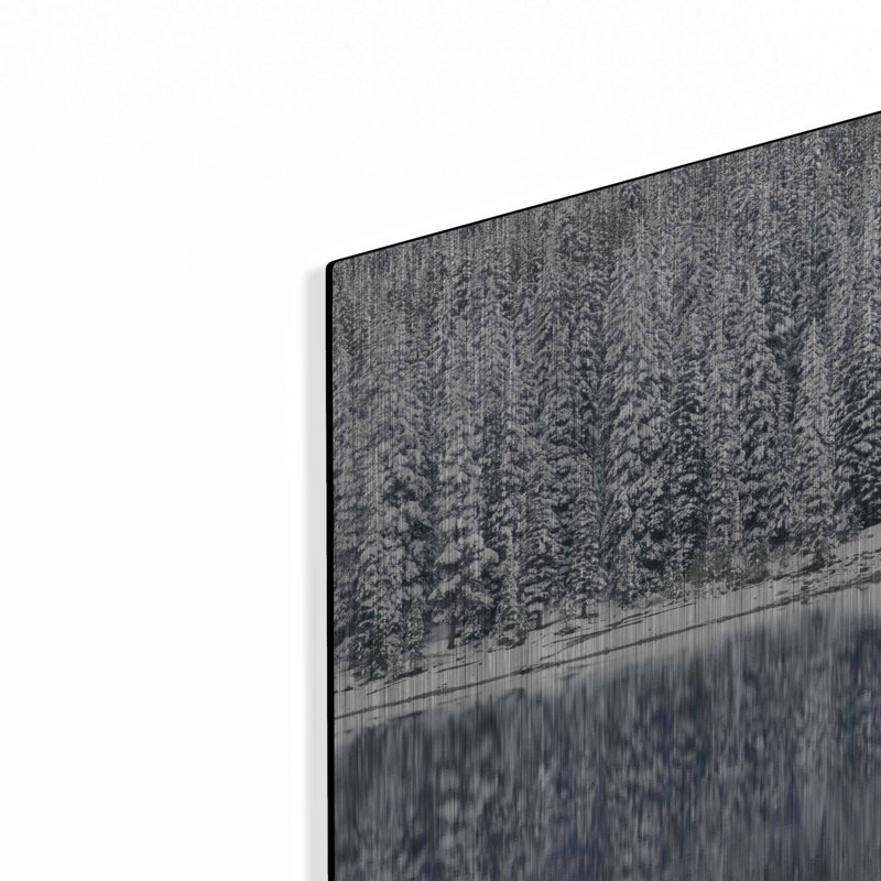«Winter Reflections» par Alan Majchrowicz, art mural en métal, H 12 po x l 16 po