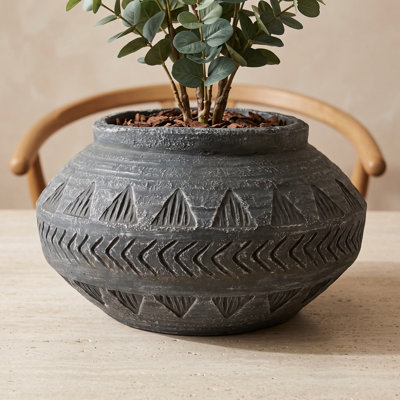Cement Indoor Cachepot