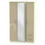 Yvette 3 Door Manufactured Wood Wardrobe-18860455-23704773