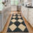 Machine Washable Rugs Distressed Trellis Rug for Living Room Non Slip Stain Resistant Carpet Modern Checkered Farmhouse Floor Cover-1309392287