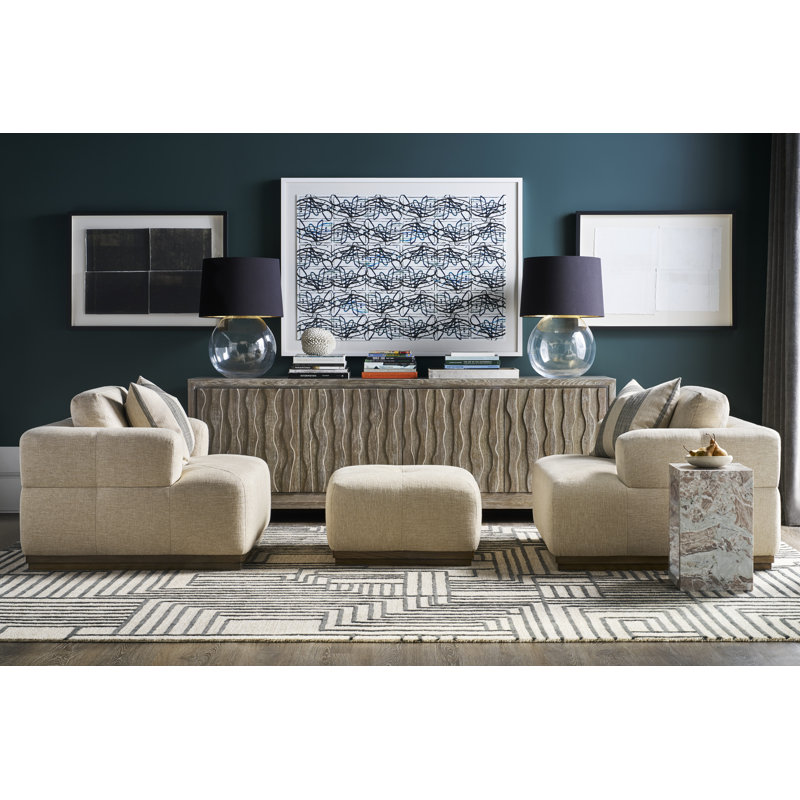 Denison Ottoman, Pebble Path, Kenworth Pearl