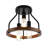 3-Light Modern Design Semi-Flush Mount Light Fixture