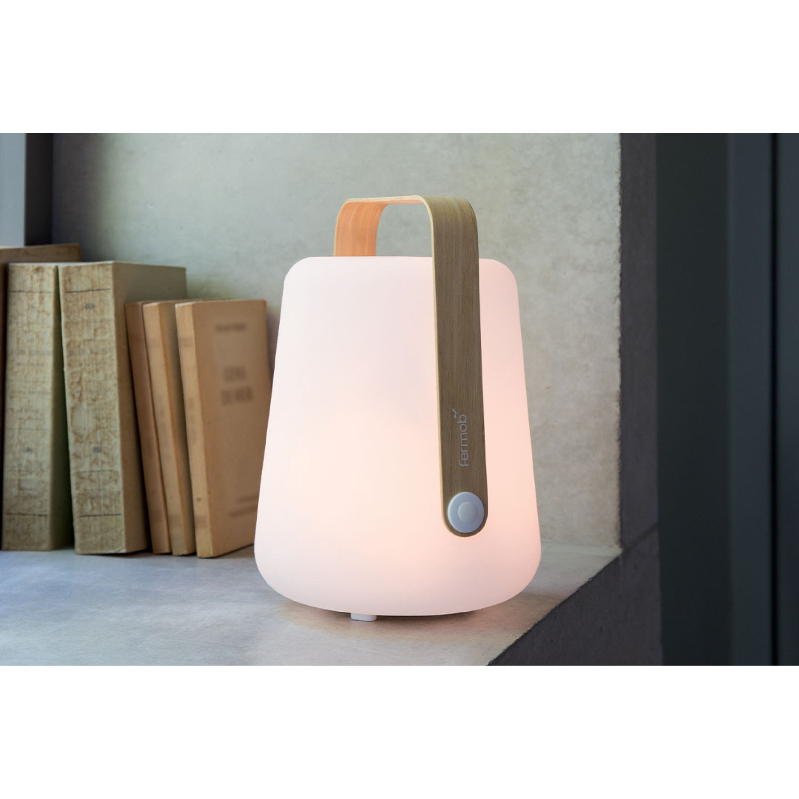 Balad Lamp, Bamboo, 15" H x 11" W x 11" D