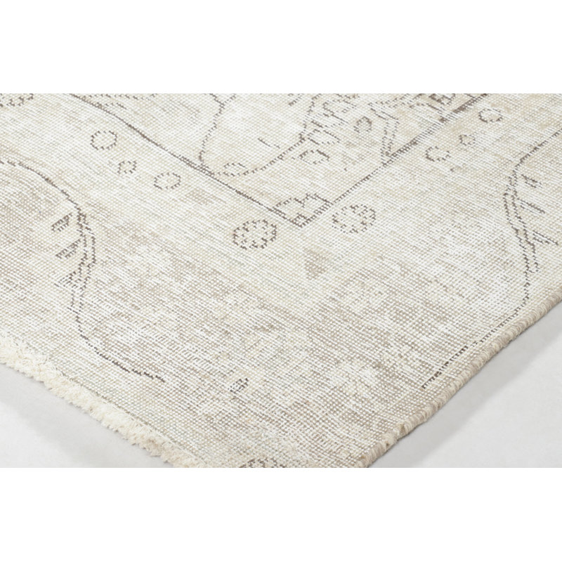 Distressed One-of-a-Kind 7'6X10'2 Hand Knotted Area Rug
