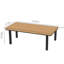 Bureau rectangulaire en bois massif épaissi-115166716