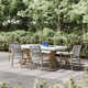 Fleur 74'' Rectangular 7 - Person Outdoor Dining Set
