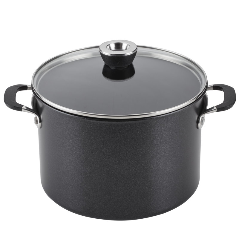 Anolon SmartStack Hard Anodized Nonstick Induction Nesting Cookware Pots and Pans Set, 11 Piece