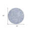 Tapis rond 8 po Denim Blue Sky
