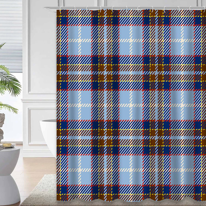 Rideau de douche Tartan, 72" L x 78" W