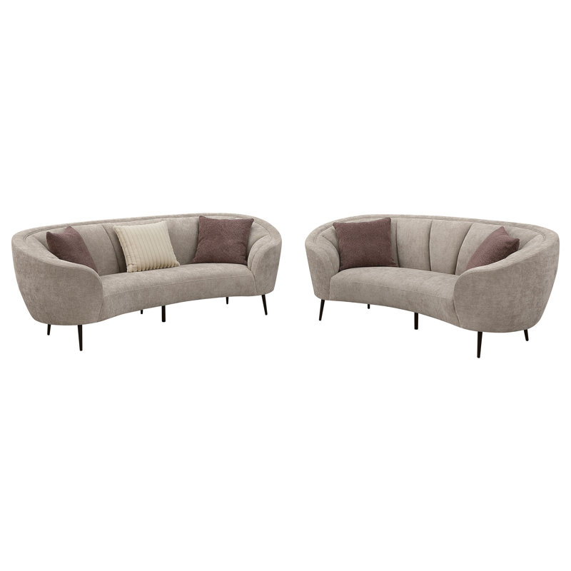 Ensemble de canapé rembourré Mykle, 2 Pieces: Sofa, Loveseat