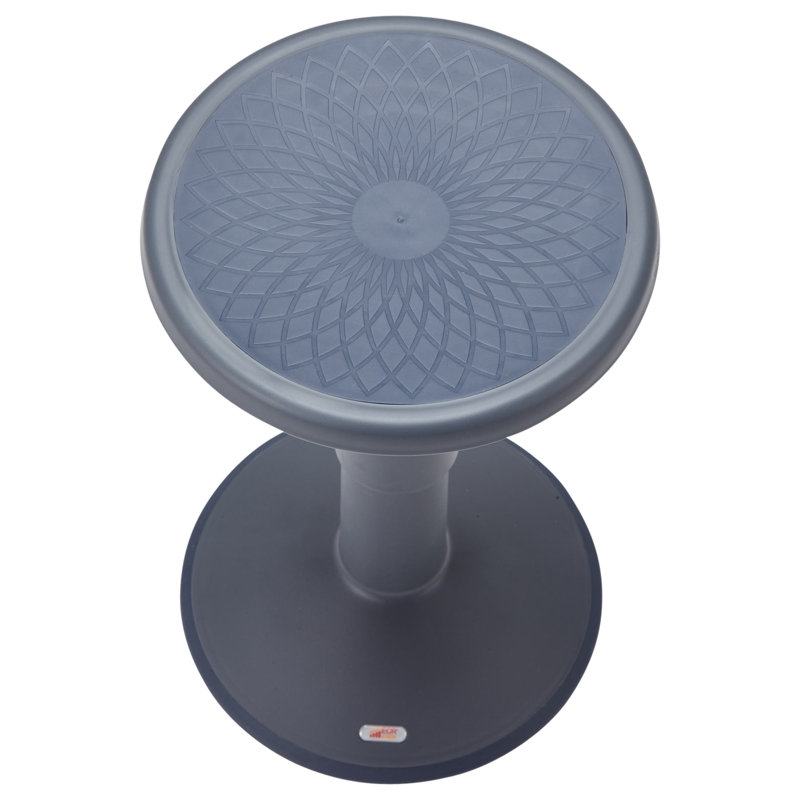 Tabouret ECR4Kids SitWell, hauteur réglable, siège actif, Gris