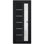 Porte d'entrée extérieure prémontée en fibre de verre, verre dépoli, Manux 8088, noir mat, pour bureaux, commerces et habitations, entrée, patio, garage - L 91,4 cm x H 203,2 cm - Ouverture à gauche vers l'intérieur