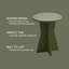Table d'appoint ronde, table d'appoint à piédestal moderne pour le salon, la chambre à coucher, le chevet ou le bureau - Avocat-768476743