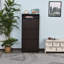 Armoire à chaussures mince avec tiroirs rabattables et sécurité anti-basculement, parfaite pour les solutions de rangement compactes-1227150100