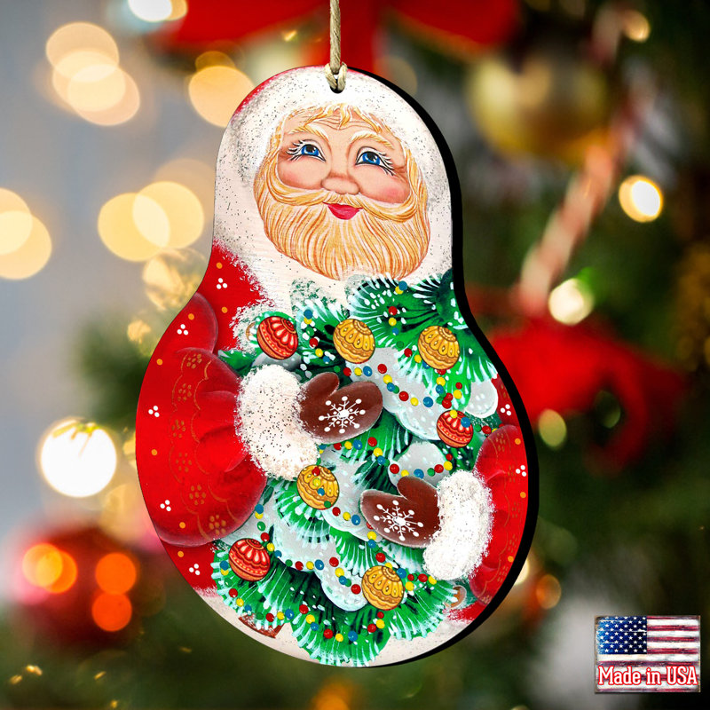 Ornement suspendu Tidaholm Santa Matreshka