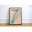 « new york city map », reproduction d’impression sur affiche en vert-22633114