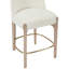 Tabouret de comptoir rembourré en tissu Maud-121555371