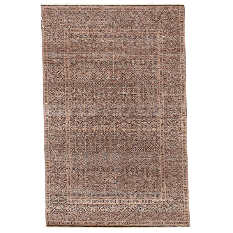 High-Quality Hand-Knotted Red And Black Area Rug