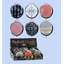  Ensemble de 18 miroirs à maquillage multicolores ronds compacts-131226844