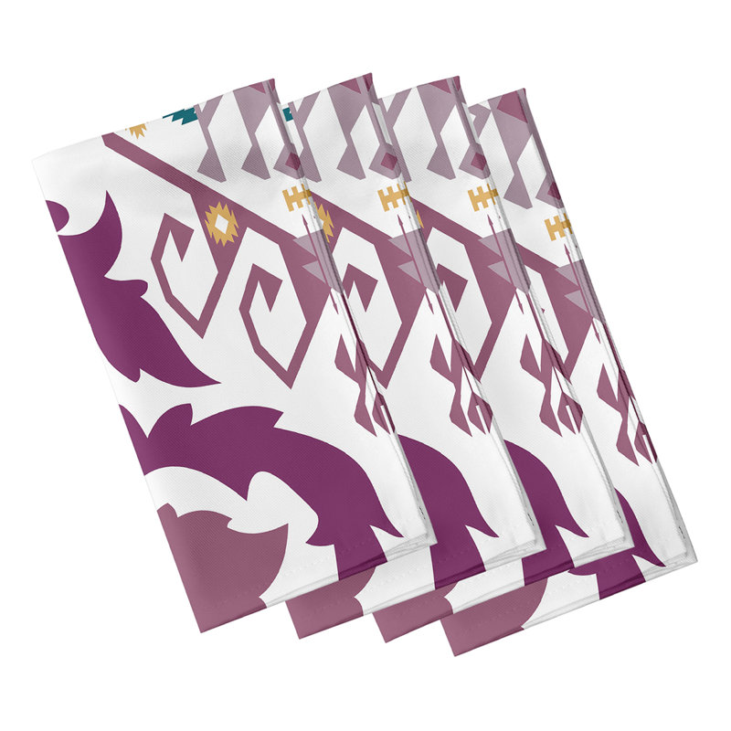 Ensemble de serviettes 4 pièces Alfreda, Mauve