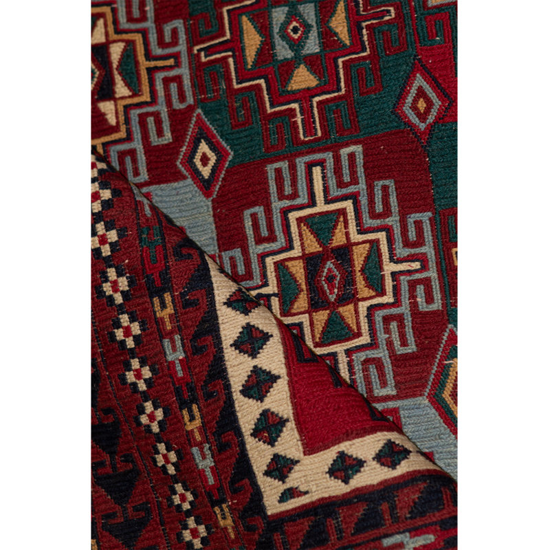 Tapis brun foncé de haute qualité noué à la main