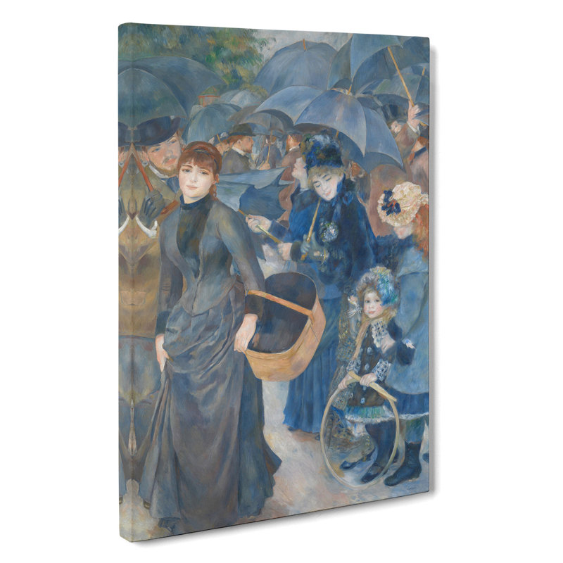 The Umbrellas by Pierre-Auguste Renoir - Wrapped Canvas Painting, 91cm H x 60cm W x 3cm D