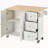 Rolling Mobile Kitchen Island With Solid Wood Top And Locking Wheels,52.7 Inch Width,Storage Cabinet And Drop Leaf Breakfast Bar,Spice Rack, Towel Rack & Drawer-782229458