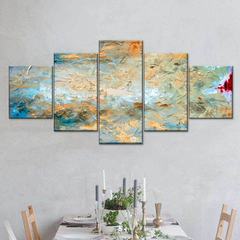 «Abstract Strokes», reproduction d'art sur toile, H 55 po x l 24 po x P 1,25 po