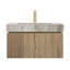 Meuble-lavabo mural 30 po avec comptoir en pierre frittée et lavabo en céramique, armoire de rangement avec 1 tiroir et porte à fermeture en douceur-522743879-522743875-522743873