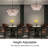 7 - Light Dimmable Tiered Chandelier