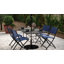 Table rectangulaire en verre trempé de 31,5 po x 55 po avec trou pour parasol Amlie-87144391