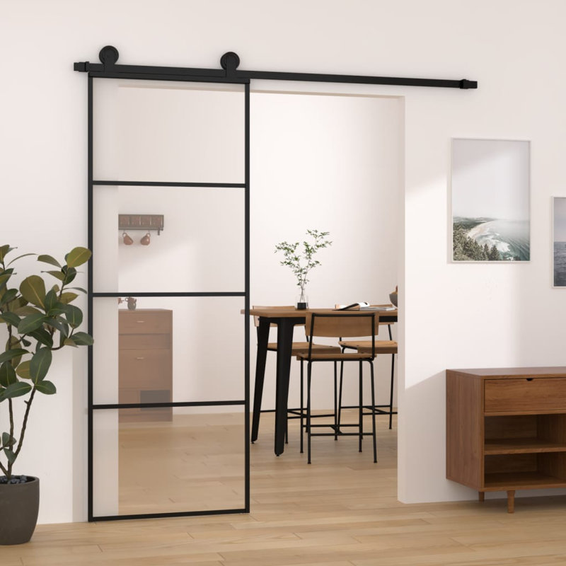 Ambera Glass Sliding Doors, 205cm H x 76cm W