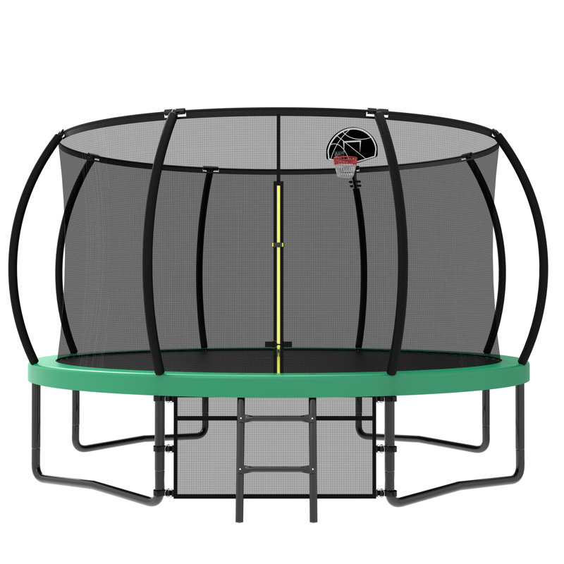 Trampoline pour enfants_108X144X144, Vert