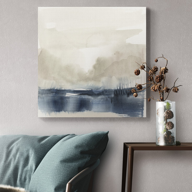 « Fog on the horizon II », reproduction d’art sur toile tendue, H 40 po x l 40 po x P 1 po
