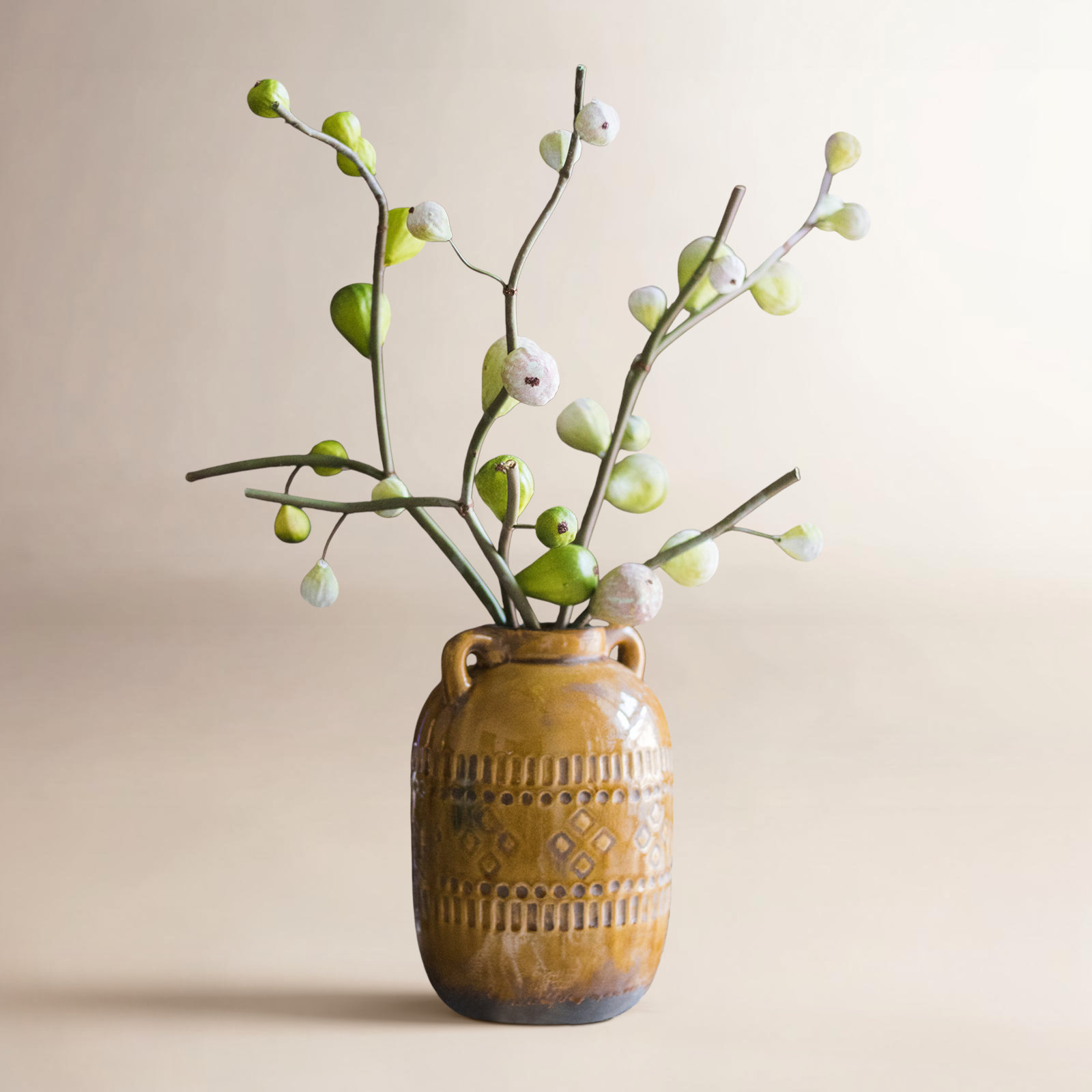 Fig Floral Stems, Green, One Stem