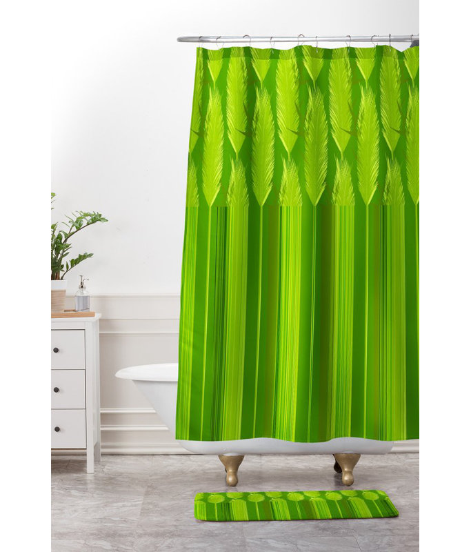 Tapis pour salle de bain herbe