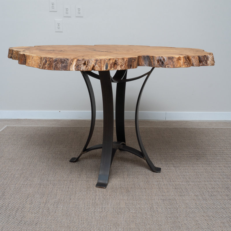 55" Live Edge Ash Round Counter Table