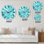 Horloge murale Turquoise-1384530969