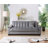 Full 82.7'' Wide Velvet Biscuit Back Convertible Sofa with Storage-1387275200-1387275211